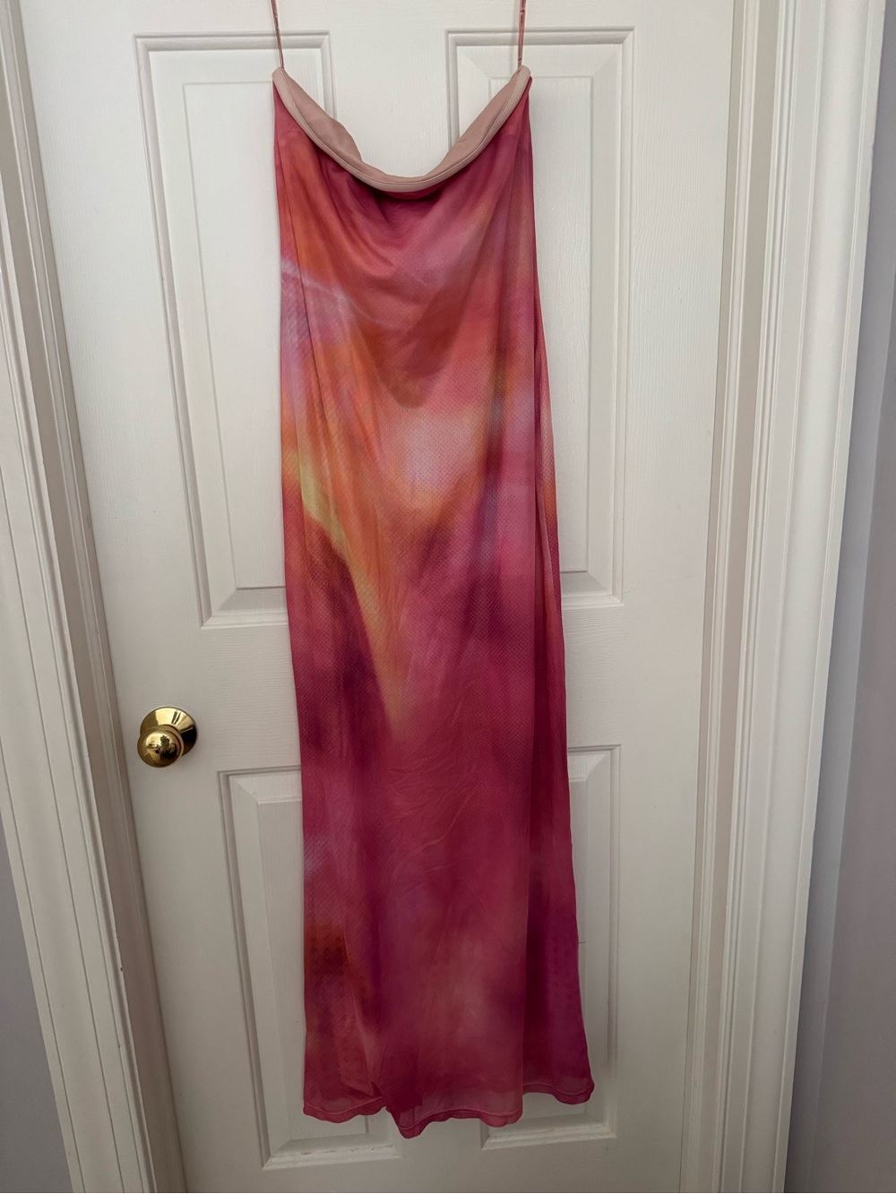 Rare London from Anthropology Blush and Rose Ombre Sleeveless Maxi Dress